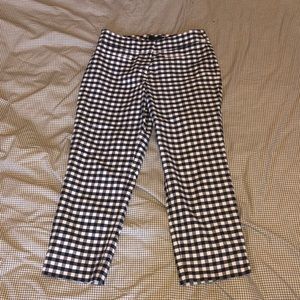 Ann Taylor Gingham Capri trousers
